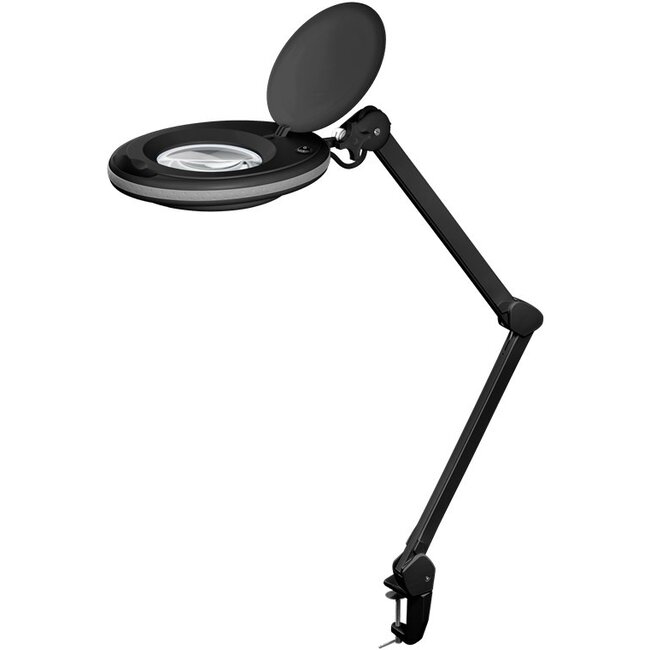 Goobay LED Magnifying Lamp with Clamp, 8 W, black