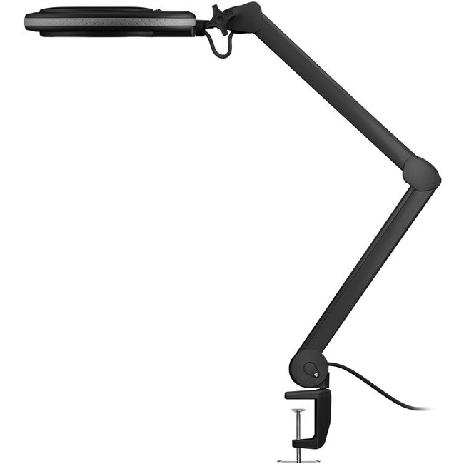 Goobay LED Magnifying Lamp with Clamp, 8 W, black