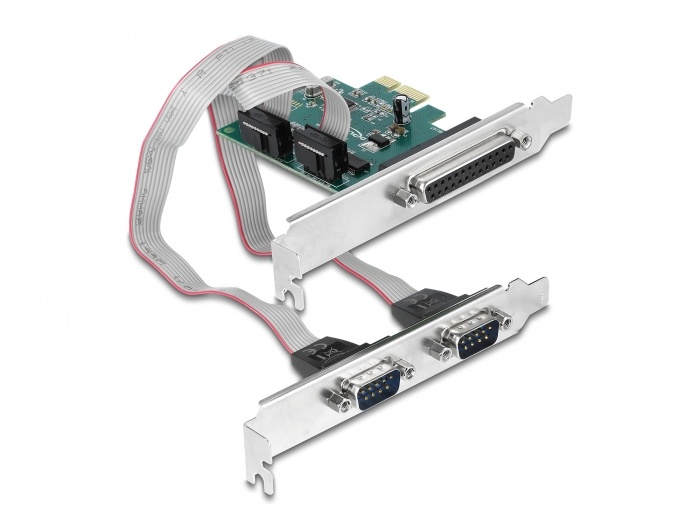 DeLOCK 90413. Hostinterface: PCIe, Output interface: Parallel,RS-232, Uitbreidingskaartstandaard: PCIe 1.1. Land van herkomst: China. Data transfer snelheid (max): 0,0004608 Gbit/s