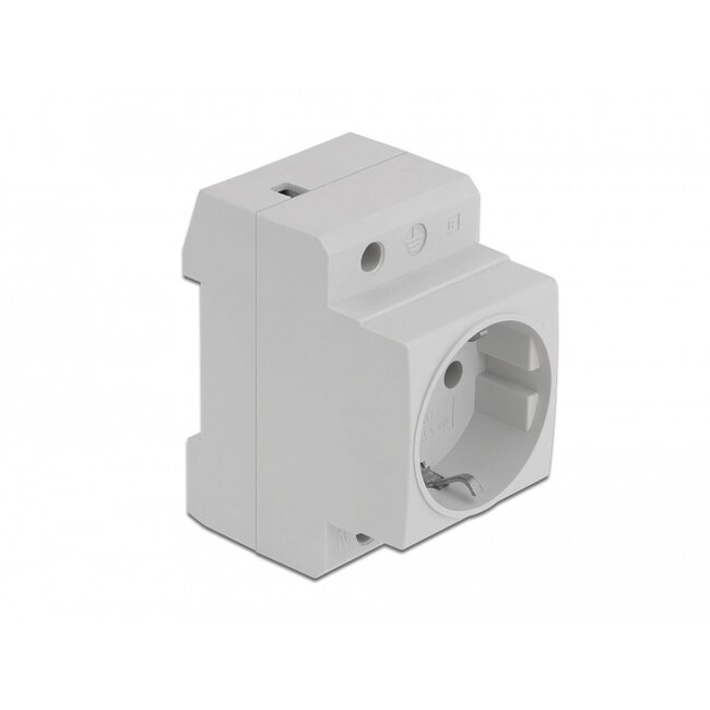 Delock Power Socket with a Side Grounding Contact for DIN Rail 5 pieces