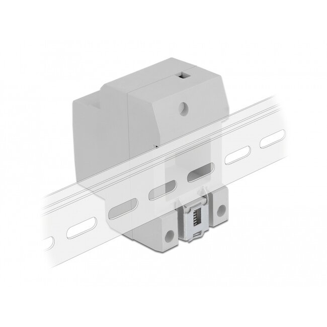 Delock Power Socket with a Side Grounding Contact for DIN Rail 5 pieces