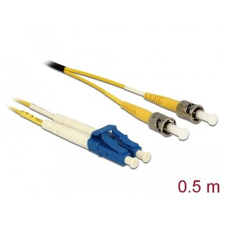DeLOCK Delock Cable Optical Fibre LC > ST Singlemode OS2 0.5 m