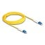 Delock Optical Fiber Cable LC Duplex to LC Duplex singlemode OS2 angled 10 m