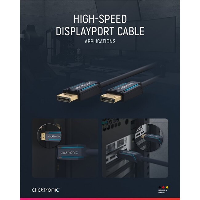 Clicktronic DisplayPort™ Cable 20 m