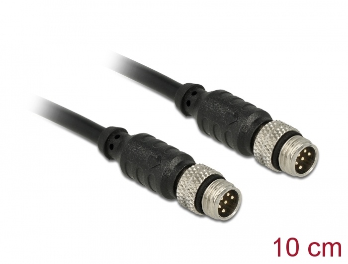 DeLOCK 12688. Lengte snoer: 0,1 m, Aansluiting 1: M8, Aansluiting 2: M8