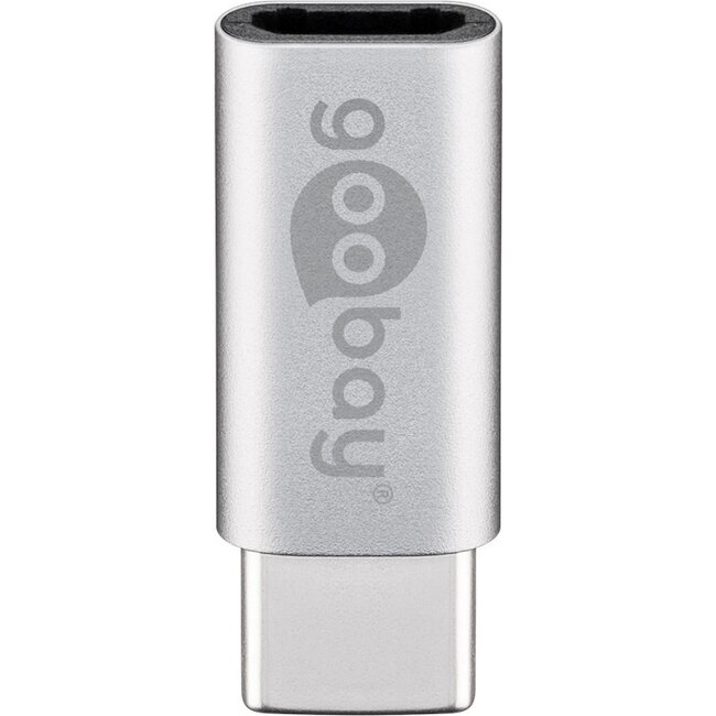 Goobay USB-C™ to USB 2.0 Micro-B Adapter, Silver