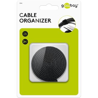 Goobay Goobay Cable Management Set with Hook-and-Loop Fastener Roll (1 m)