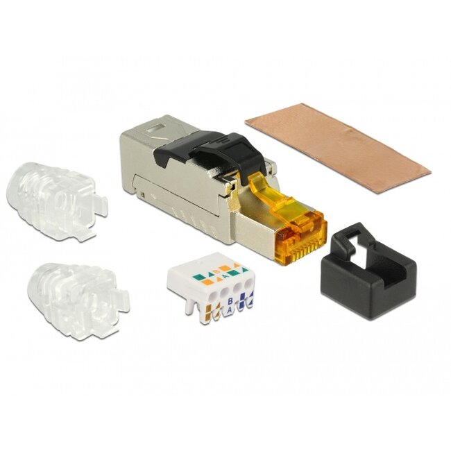 Delock RJ45 Plug field assembly Cat.6A metal