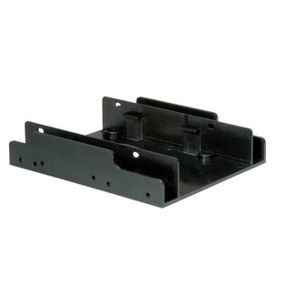 Roline ROLINE Montageadapter, 3,5 inch frame voor 2x 2,5 HDD, zwart