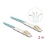 Delock Optical Fiber Cable LC Duplex to LC Duplex Multi-mode OM3 angled 2 m