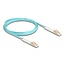 Delock Optical Fiber Cable LC Duplex to LC Duplex Multi-mode OM3 angled 2 m