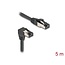 Delock RJ45 Network Cable Cat.8.1 S/FTP 90° downwards angled / straight 5 m black