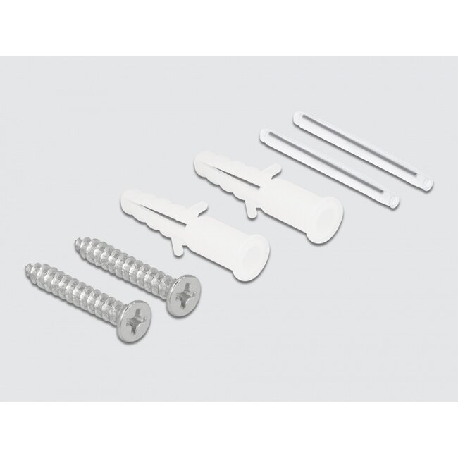 Delock Optical Fiber Connection Box for wall mounting for 1 x SC Simplex or LC Duplex white