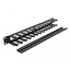 Delock 19″ Cable Management Routing Panel with 2 openings 1U black
