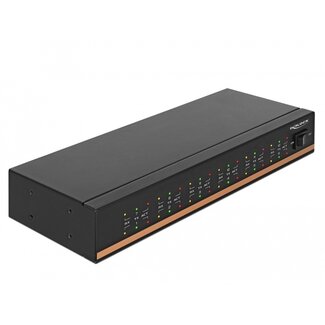 DeLOCK Delock USB 2.0 to 12 Port Serial RS-232 Hub with surge protection and extended temperature range
