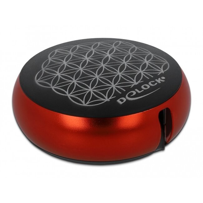 Delock USB Retractable Cable Type-A to USB-C™ black / red