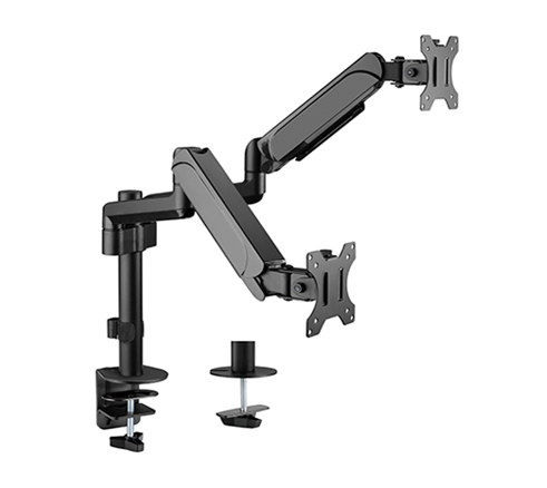 Gembird MA-DA2P-01 mounting kit - for 2 LCD displays - fine texture black