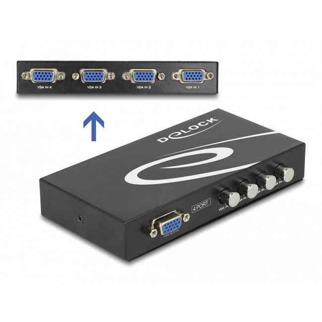 Delock Switch VGA 4 port manual bidirectional