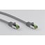 Goobay GHMT-certified CAT 8.1 S/FTP Patch Cord, AWG 26, grey 0.5 m