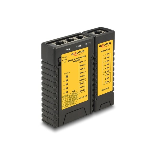 Delock Cable Tester RJ45 / RJ12 / PoE