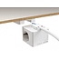 Delock Extension Socket Cube 3-way with childproof lock and USB charger, 1.5 m cable, white