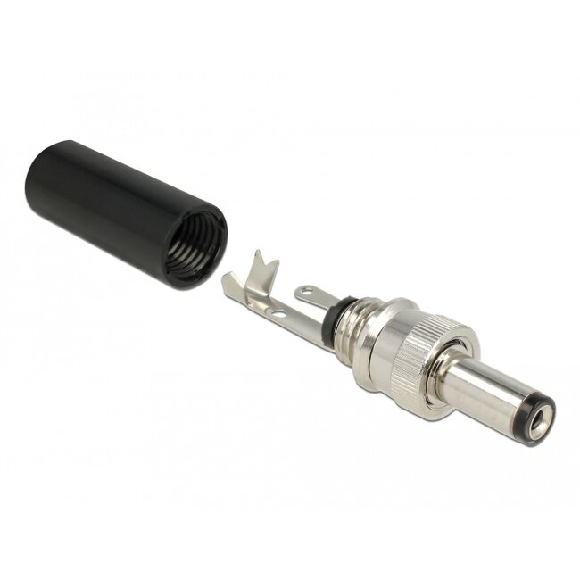 Delock Connector DC 5.5 x 2.5 mm with 12.0 mm length male soldering version