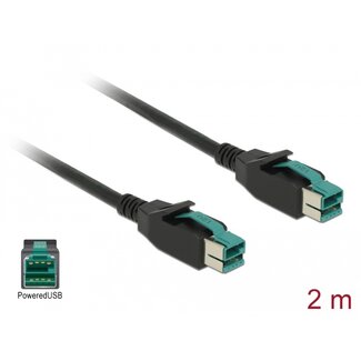 DeLOCK Delock PoweredUSB cable male 12 V > PoweredUSB male 12 V 2 m for POS printers and terminals