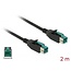 Delock PoweredUSB cable male 12 V > PoweredUSB male 12 V 2 m for POS printers and terminals