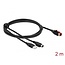 Delock PoweredUSB cable male 24 V to USB Type-A male + Mini-DIN 3 pin male 2 m for POS printers and terminals