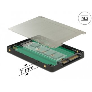 DeLOCK Delock 2.5″ Converter SATA 22 pin > M.2 with Enclosure
