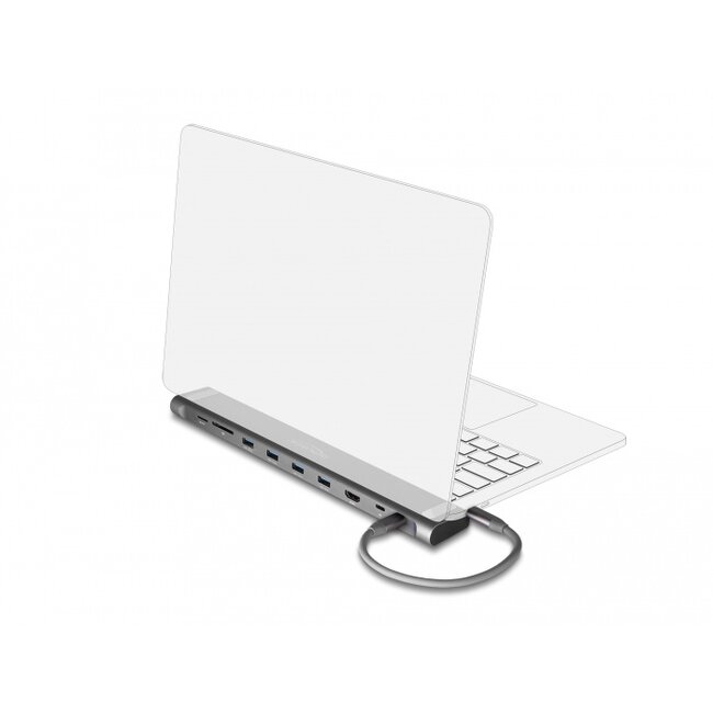 Delock USB Type-C™ Slim Docking Station 4K - HDMI / USB 3.2 Gen 1 / LAN / SD / PD 3.0