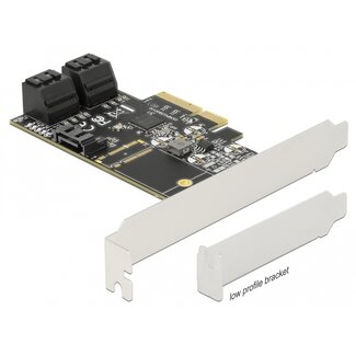 DeLOCK Delock 5 port SATA PCI Express x4 Card - Low Profile Form Factor
