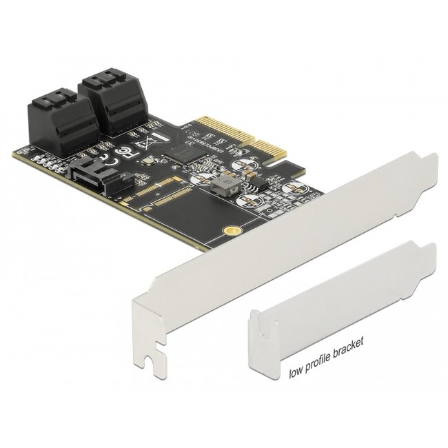 Delock 5 port SATA PCI Express x4 Card - Low Profile Form Factor