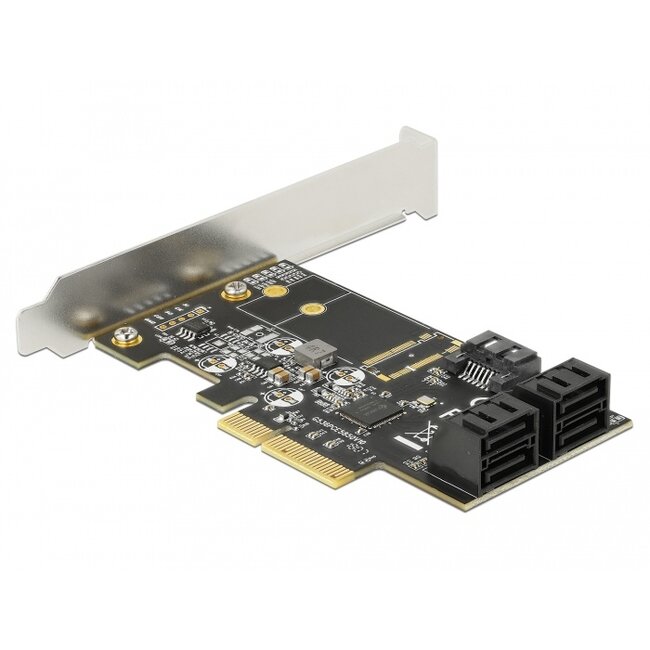 Delock 5 port SATA PCI Express x4 Card - Low Profile Form Factor