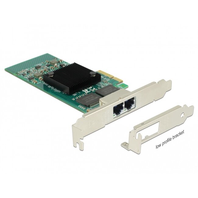 Delock PCI Express x4 Card 2 x RJ45 Gigabit LAN i350