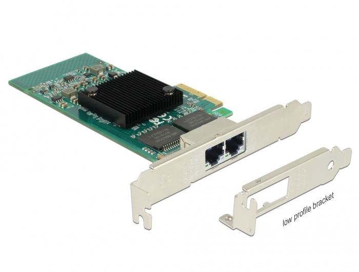 Delock PCI Express x4 Card 2 x RJ45 Gigabit LAN i350 |