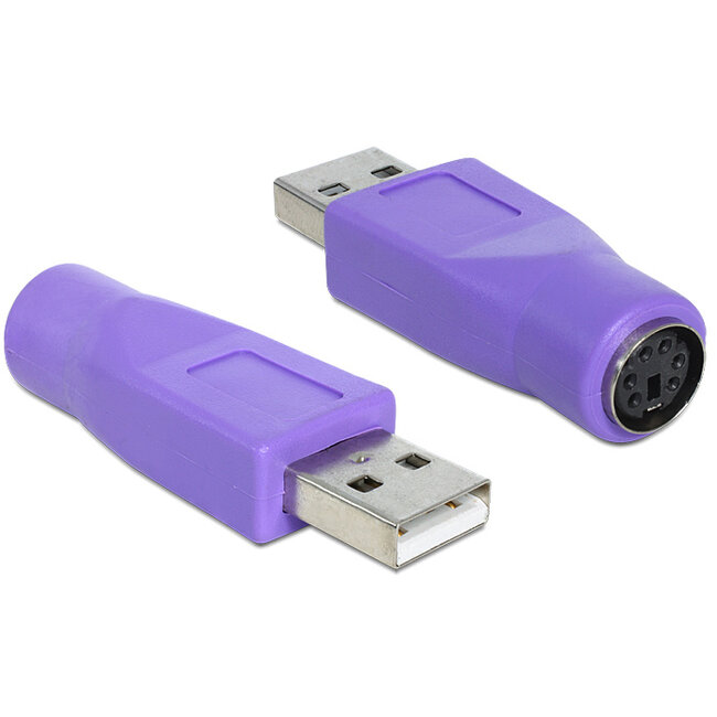 Delock Adapter USB Type-A male > PS/2 female