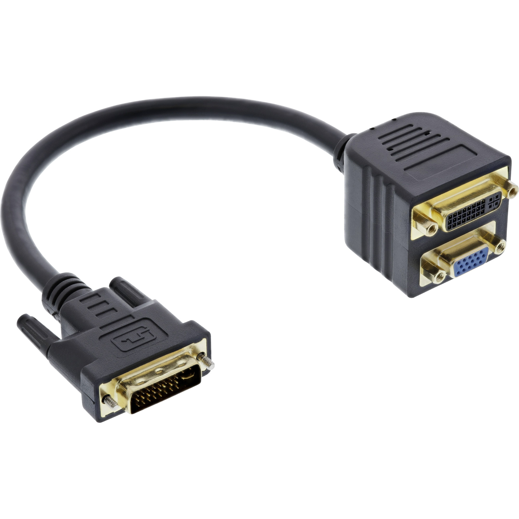 InLine 17301. Aansluiting 1: DVI-I, Aansluiting 2: DVI-I + VGA (D-Sub), Aansluiting 1 type: Mannelijk