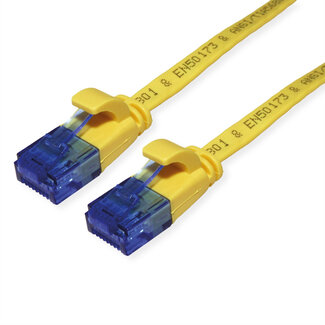 Value VALUE UTP patchkabel, Cat.6A (Class EA), extra plat, geel, 2 m