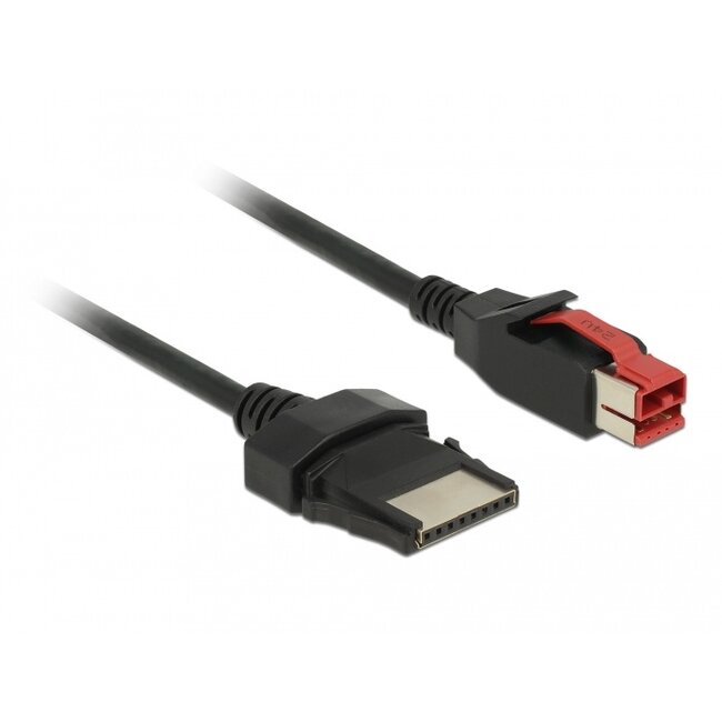 Delock PoweredUSB cable male 24 V > 8 pin male 1 m for POS printers and terminals