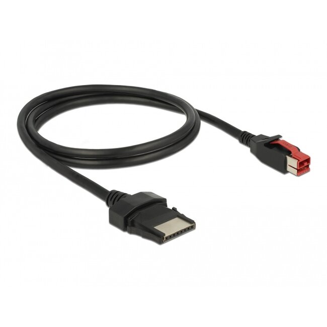 Delock PoweredUSB cable male 24 V > 8 pin male 1 m for POS printers and terminals