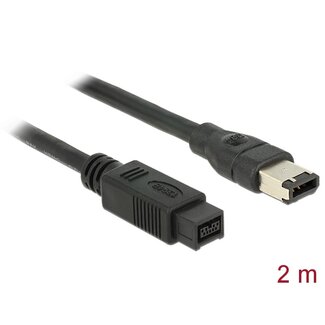 DeLOCK Delock Cable FireWire 9 pin male > 6 pin male 2 m