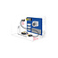 Delock Extension cable SATA 6 Gb/s receptacle > SATA plug with pin 8 power support latchtype 30 cm