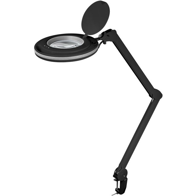 Goobay LED Magnifying Lamp with Clamp, 9 W, black