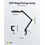 Goobay LED Magnifying Lamp with Clamp, 9 W, black