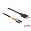 Delock Cable USB Type-C™ male > 2 x pin header female separate power 20 cm