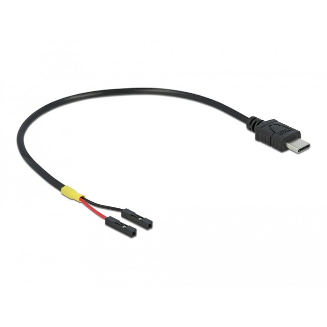 Delock Cable USB Type-C™ male > 2 x pin header female separate power 20 cm