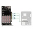 Delock PCI Express x16 Card to 4 x internal NVMe M.2 Key M with Heat Sink and Fan - Bifurcation