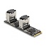 Delock Converter M.2 2280 Key B+M male to 8 x SATA