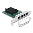 Delock PCI Express x1 Card 4 x RJ45 Gigabit LAN RTL8111